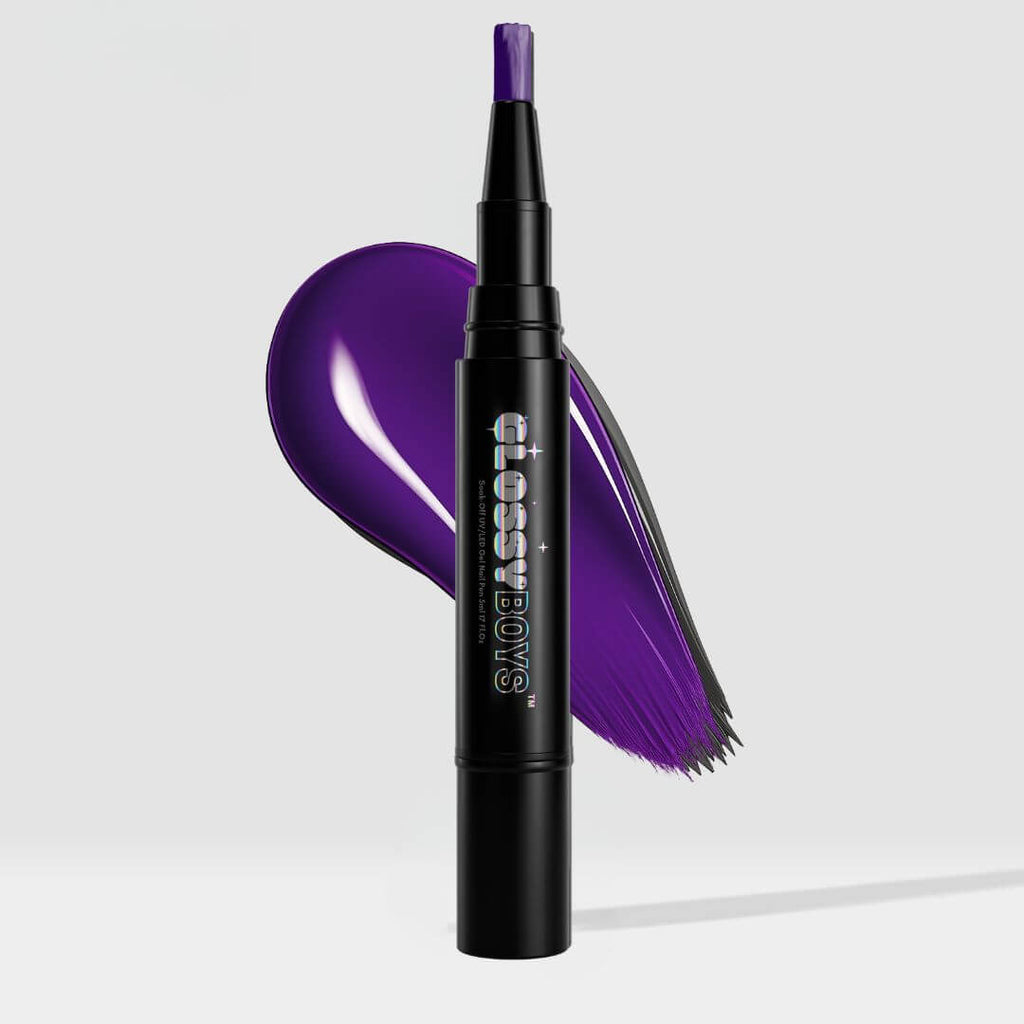 Nail Polish Pen - Deep Purple - Glossy Boys